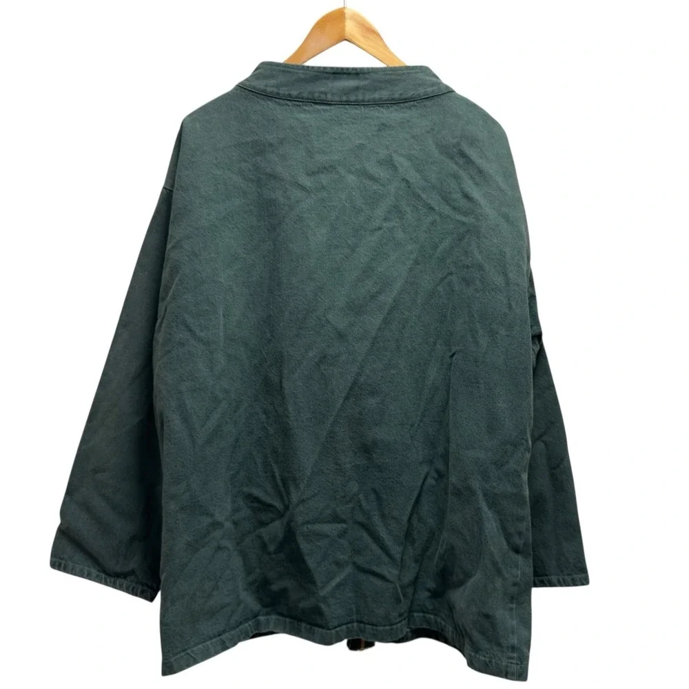 Kinsale Smocks Ireland Men's Sz XL Green Full Zip Fisherman Twill Outdoor Jacket